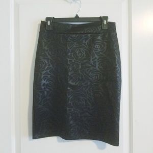 Black mini skirt
